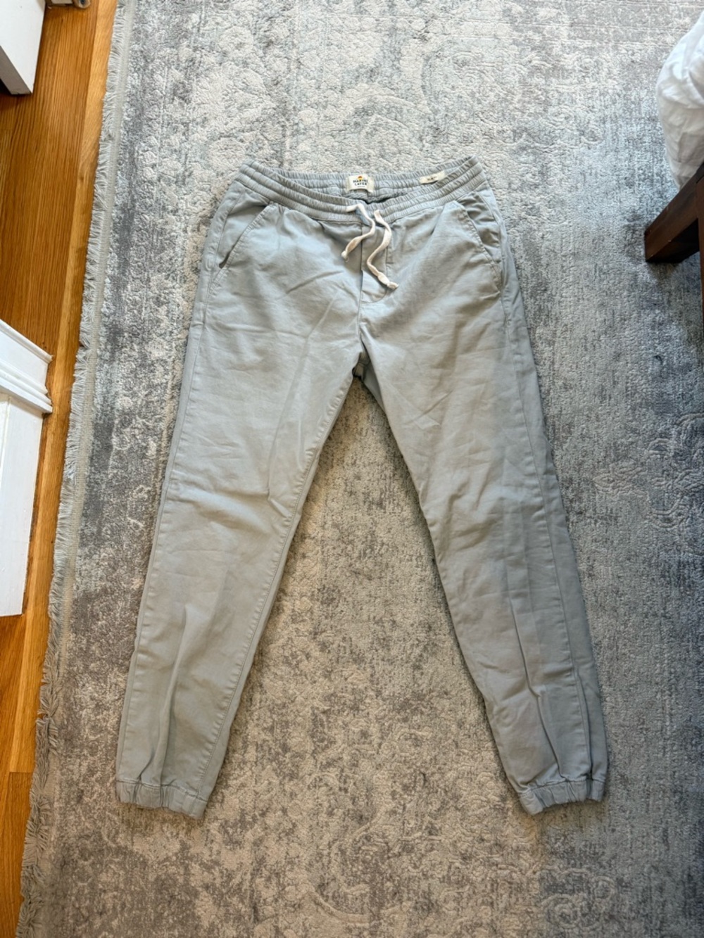 Marine Layer Light Gray Drawstring Joggers